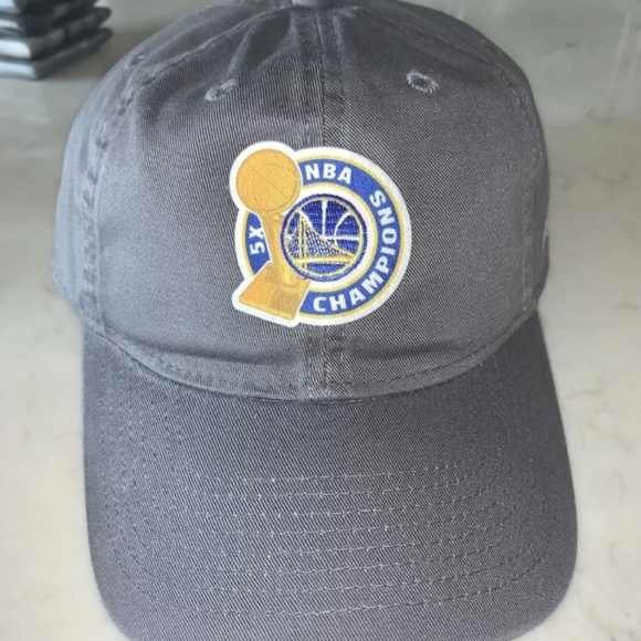 Golden State Warriors 2017 5x Champions Adidas Strapback Hat - Picture 2 of 5